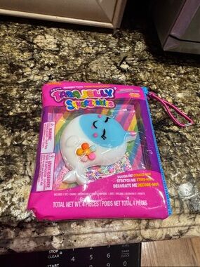 Squeezables Blue & White Narwhal Squishy Toy - Kids